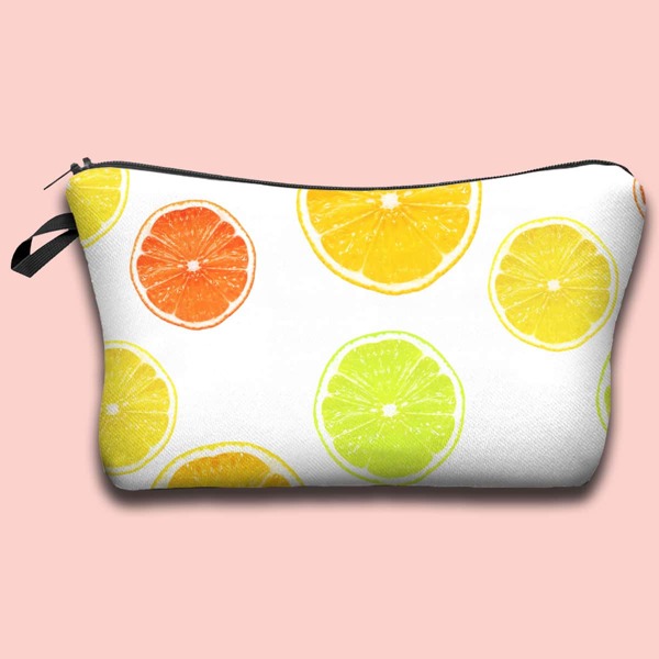 

Fruit Print Makeup Bag, Multicolor