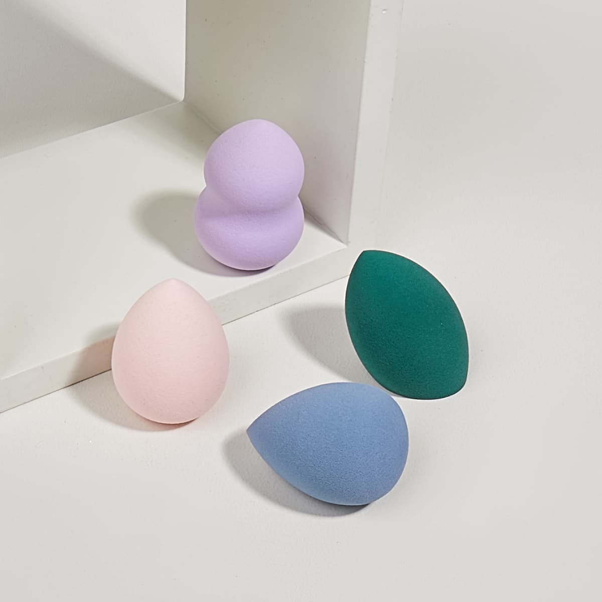 

4pcs Makeup Sponge, Multicolor