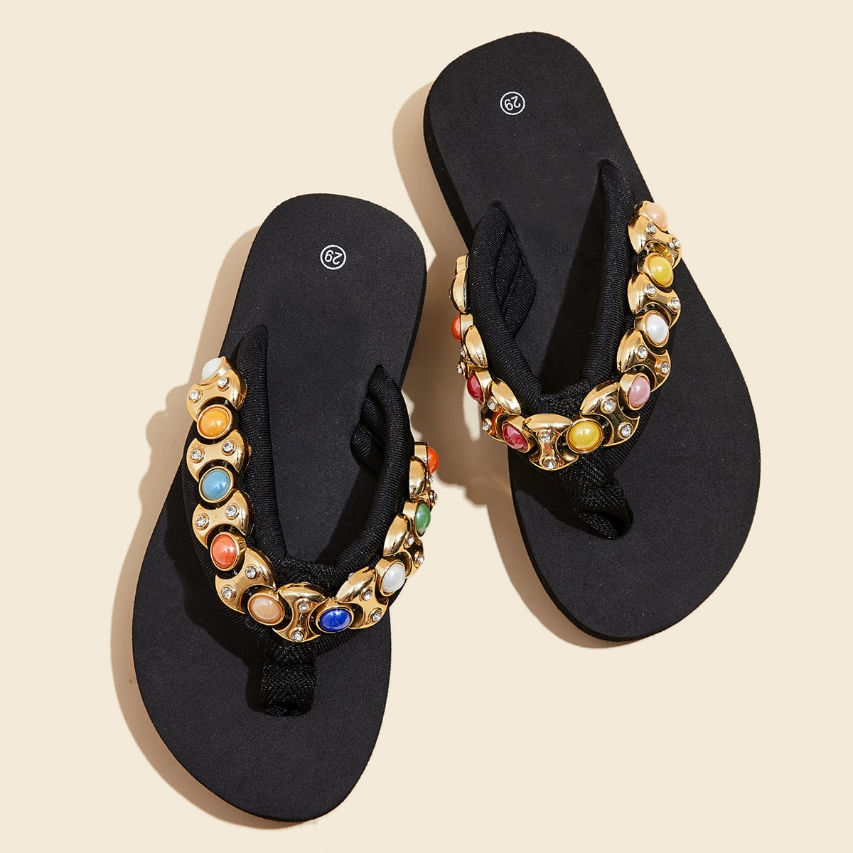 Вьетнамки со стразами для девочек