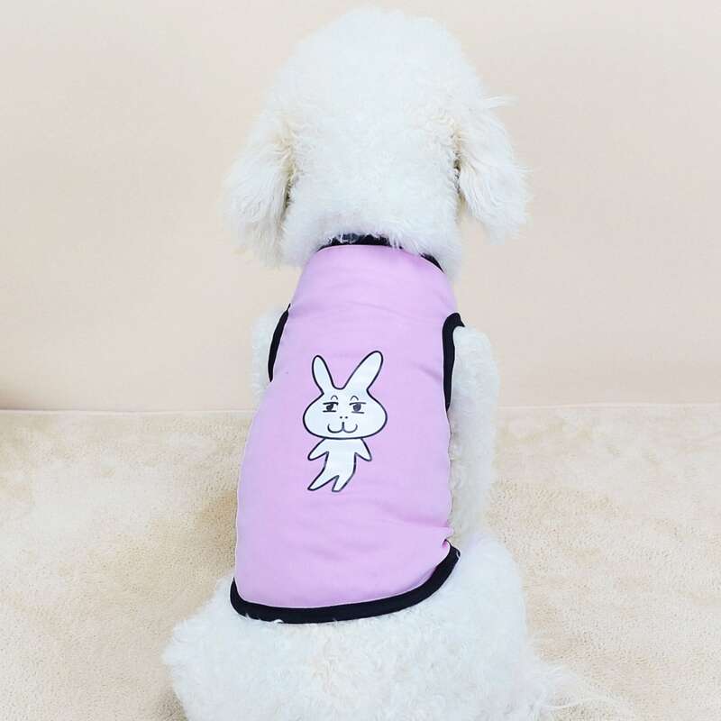 

Cartoon Graphic Pet Tank Top, Purple