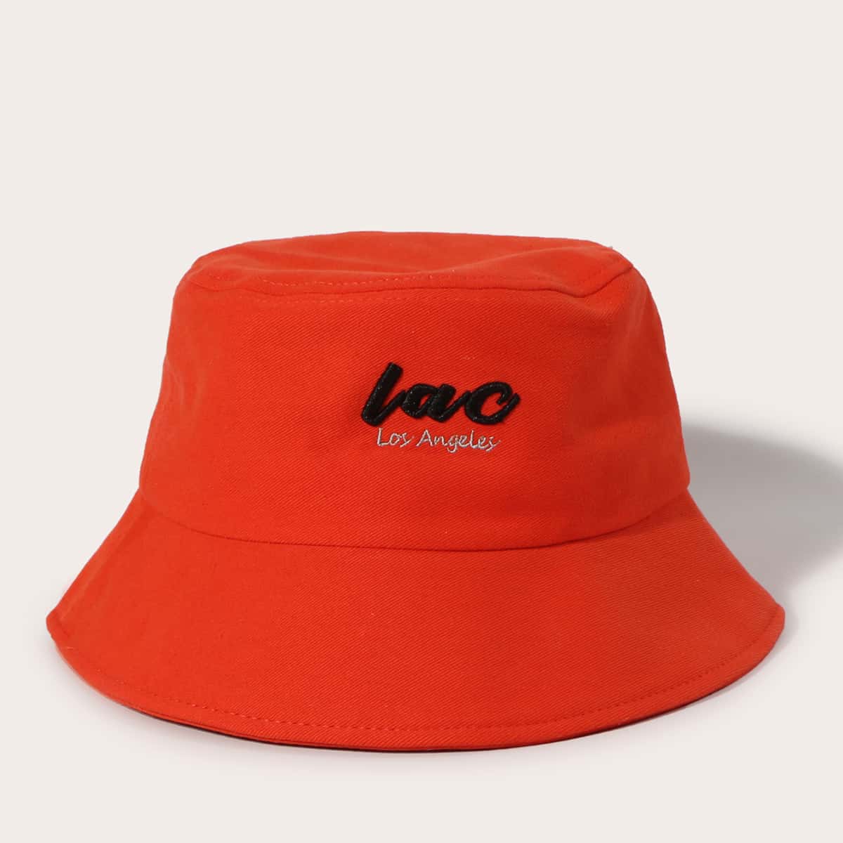 

Letter Graphic Bucket Hat, Red