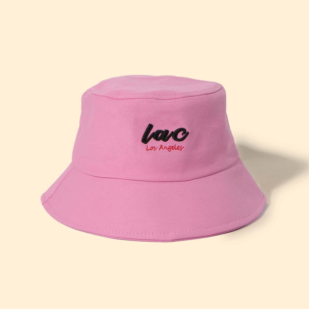 

Letter Graphic Bucket Hat, Dusty pink