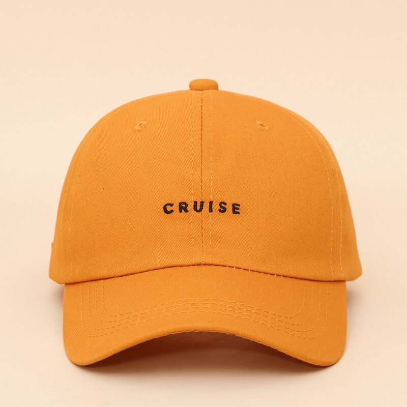 

Guys Letter Embroidery Baseball Cap, Mustard yellow