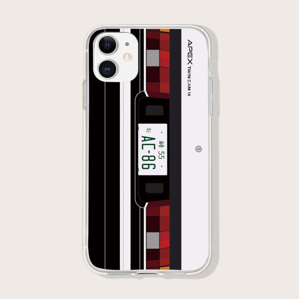 

License Plate Print iPhone Case, Multicolor