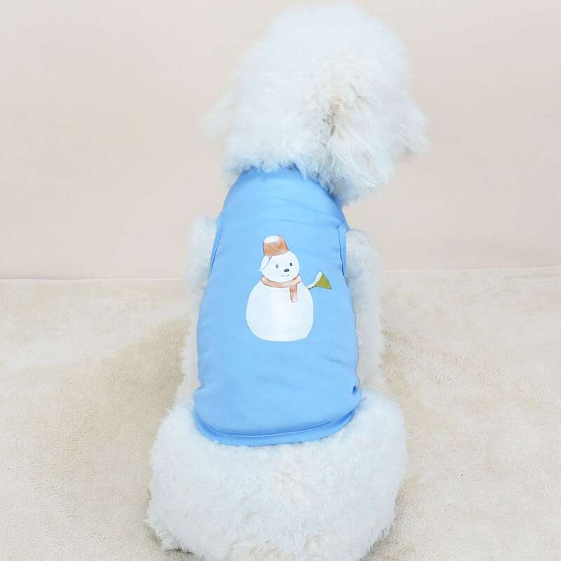 

Snowman Print Pet Tank Top, Blue