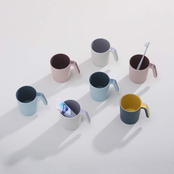 

1pc Two Tone Random Color Gargle Cup, Multicolor
