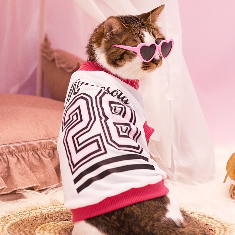 

Number Print Pet Tank, White