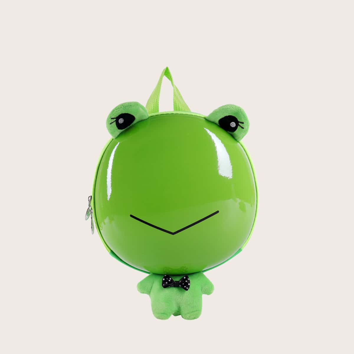 

Cartoon Frog Shaped Backpack, Green