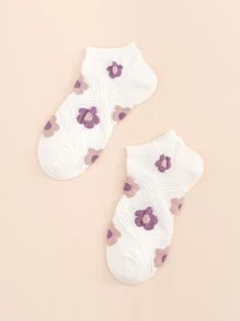 5雙印花船襪 - 彩色 - 查看 4