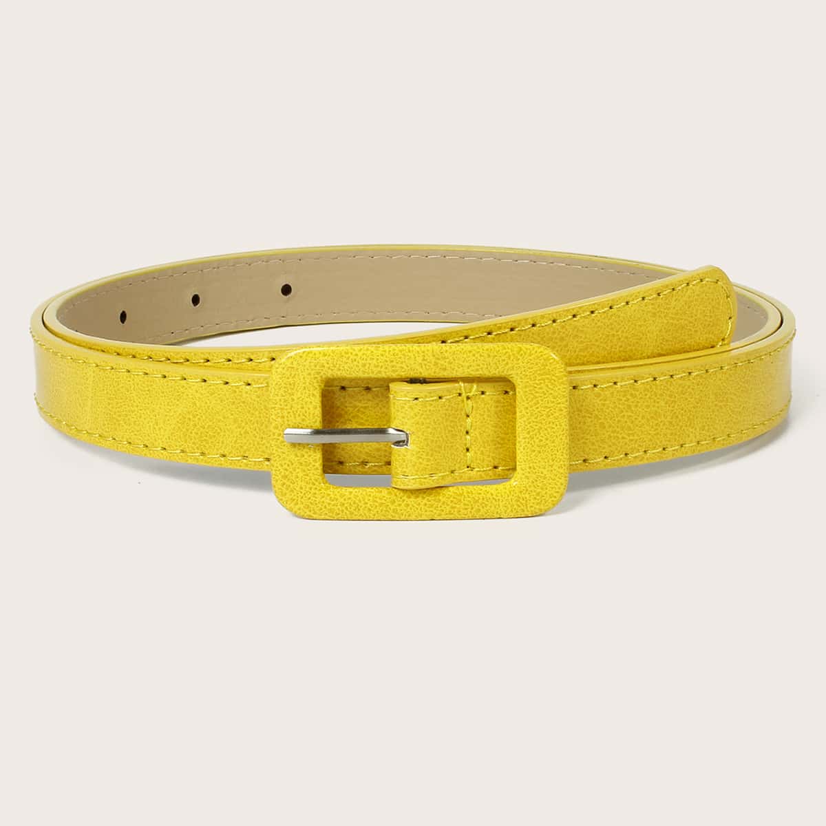 

Square Buckle Belt, Yellow
