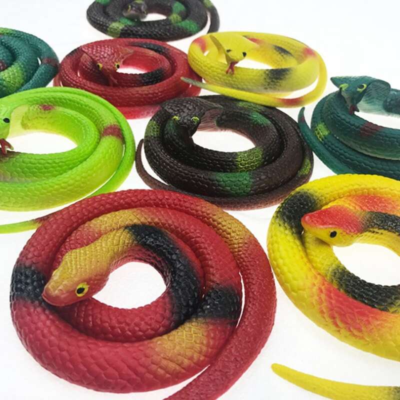 

1pc Random Tricky Simulation Snake, Multicolor