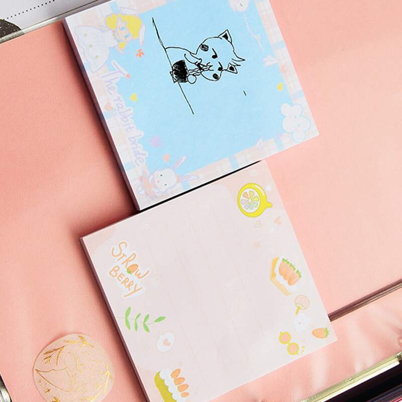 

1pc Cartoon Pattern Sticky Note, Multicolor