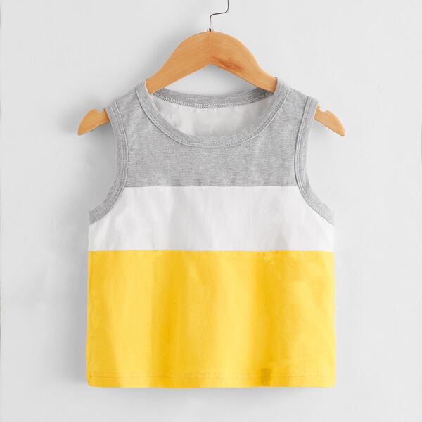 

Toddler Boys Color Block Tank Top, Multicolor