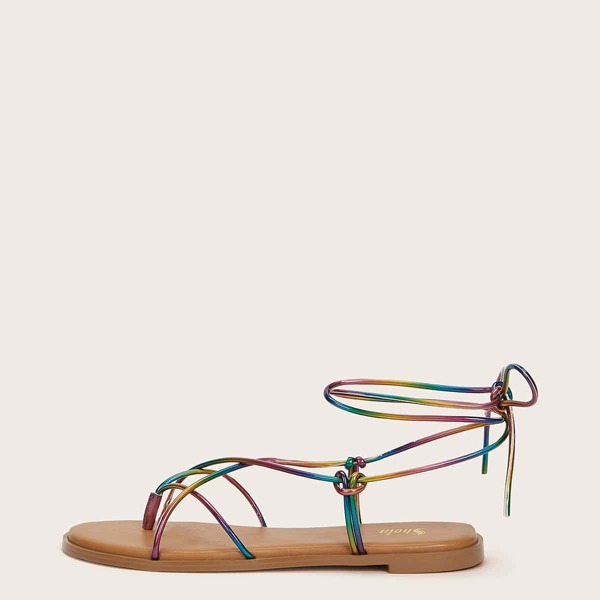 

Ombre Strap Sandals, Multicolor