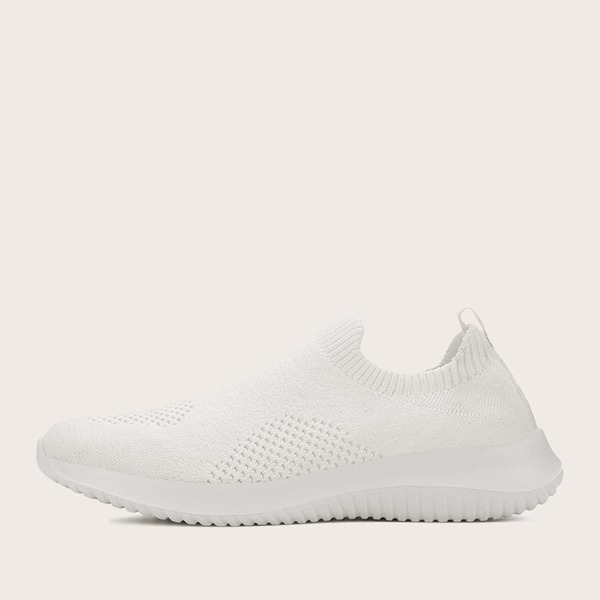 

Slip On Knit Sneakers, White