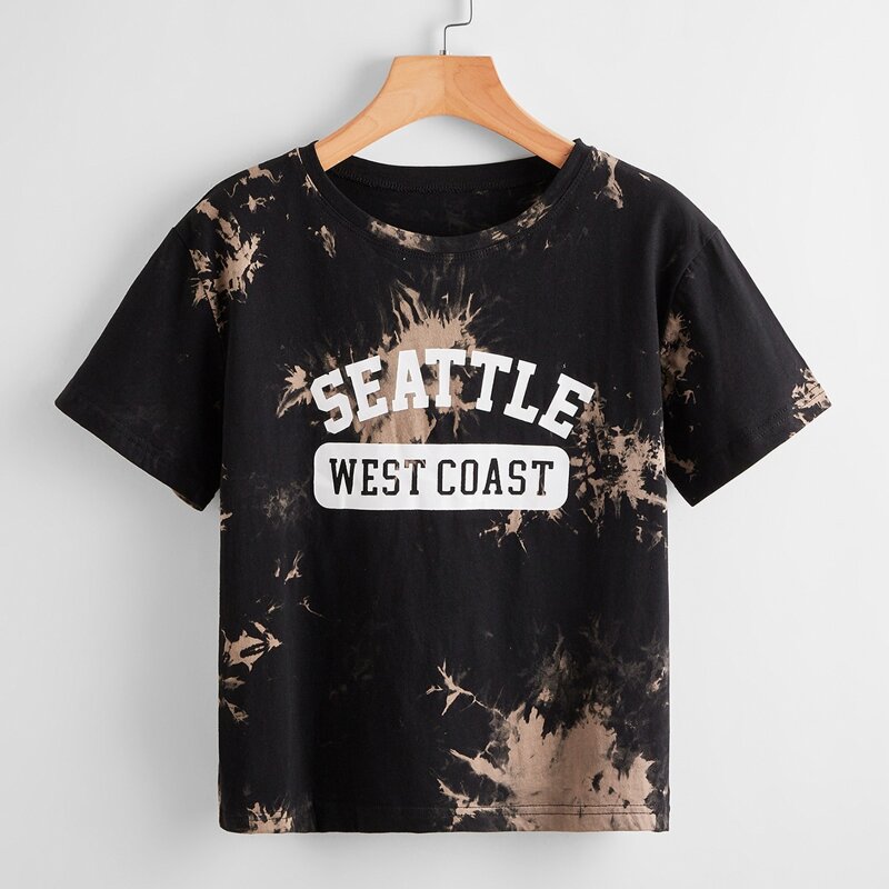 

Letter Tie Dye Tee, Multicolor