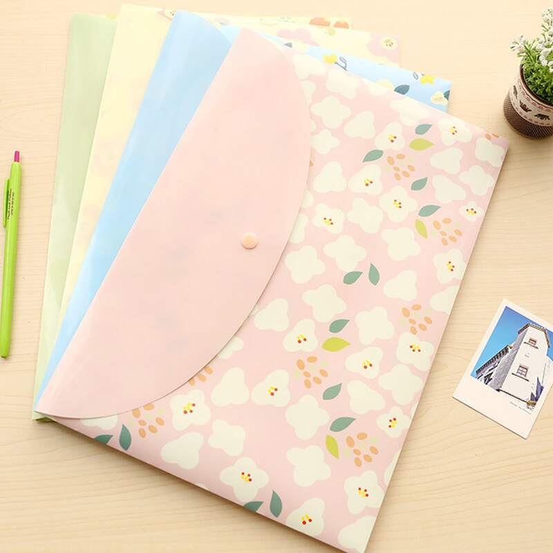 

1pc Flower Print Random File Pocket, Multicolor
