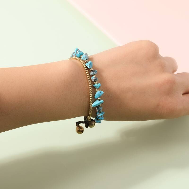 

Stone Beaded Bracelet, Multicolor