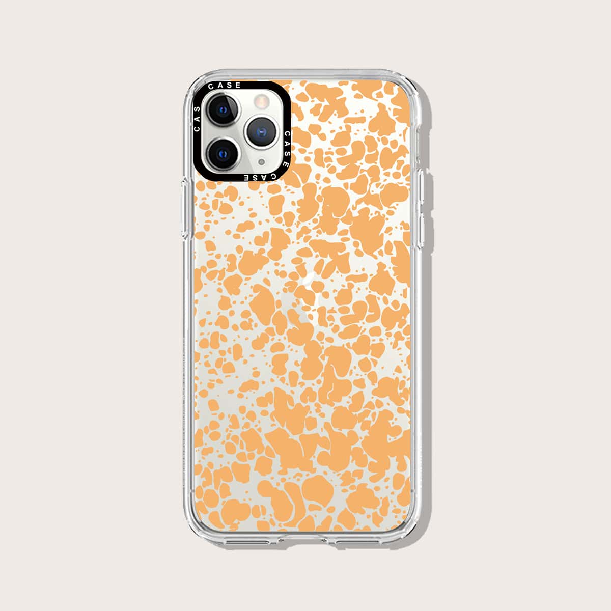

All Over Print Clear Phone Case, Orange