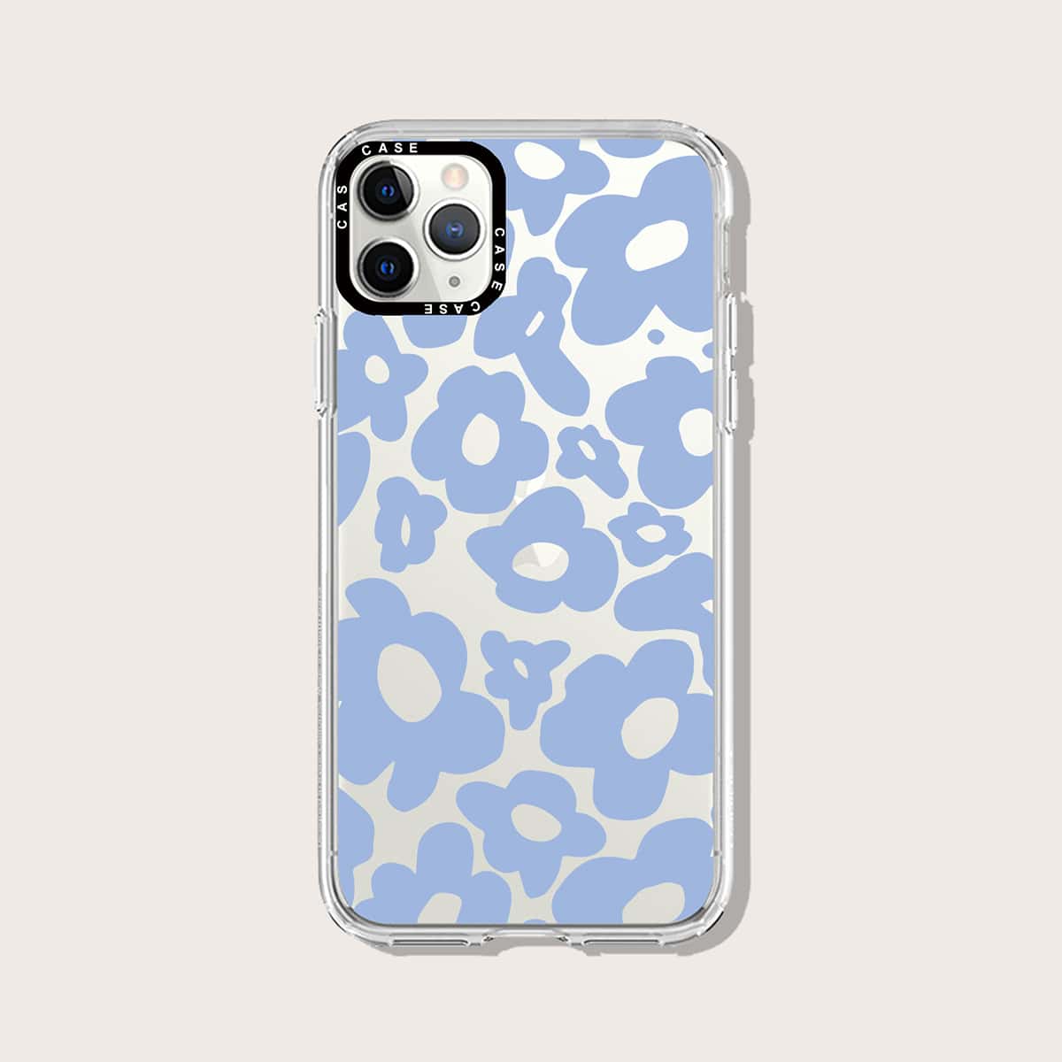 

Floral Pattern Clear Phone Case, Multicolor