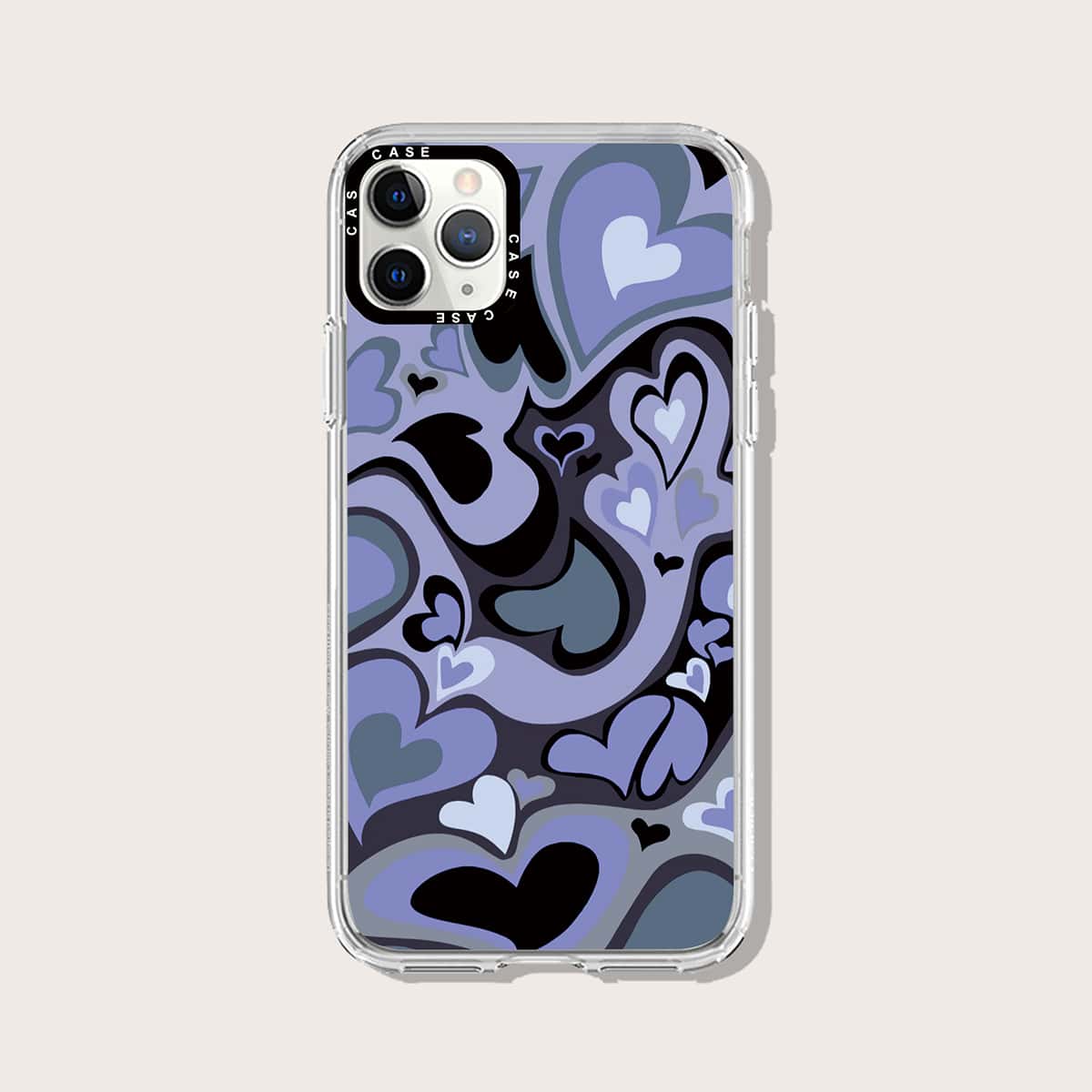 

Abstract Heart Phone Case, Multicolor