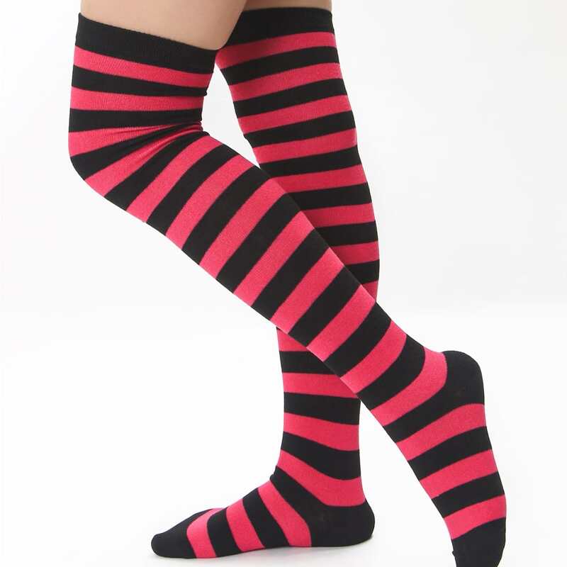 

Striped Over The Knee Socks, Multicolor