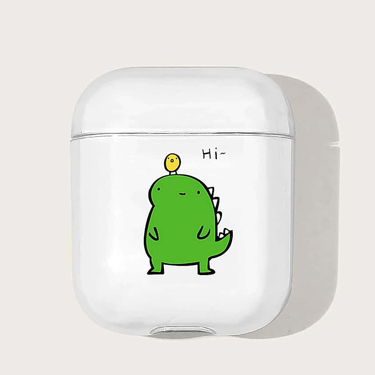 

Frog Pattern Clear Earphone Case For iPhone