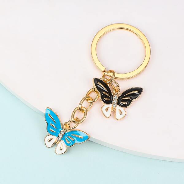 

Butterfly Charm Keychain, Multicolor