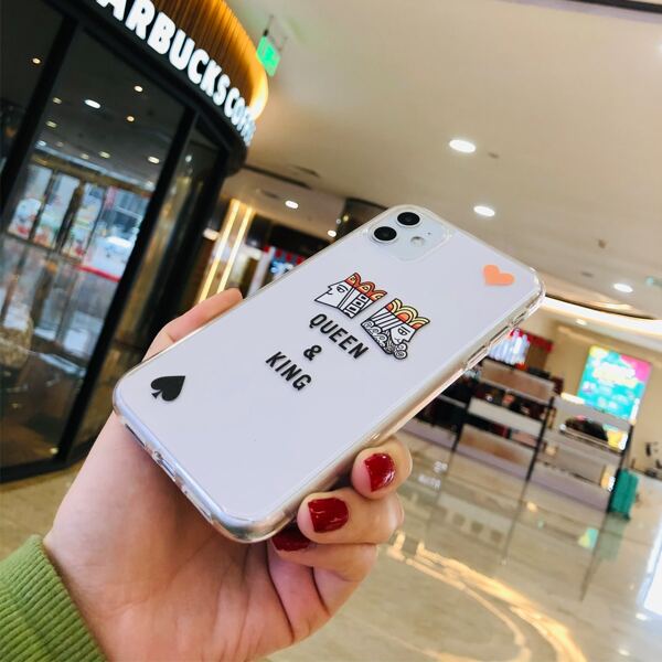 

Playing Card Print Phone Case, Multicolor