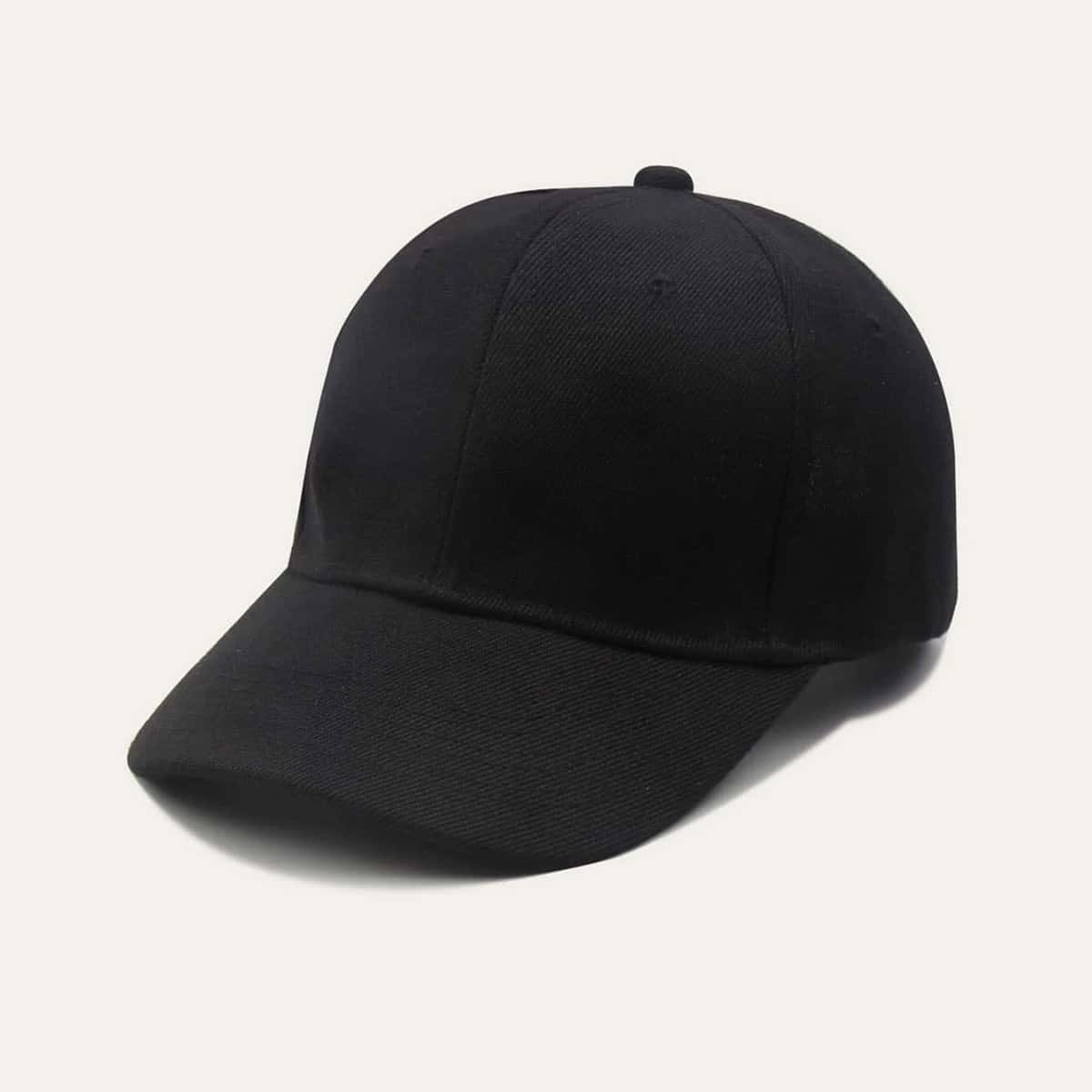 

Solid Baseball Cap, Black