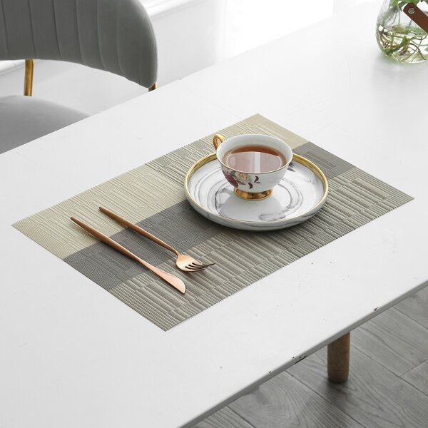 

1pc Color Block Placemat, Multicolor