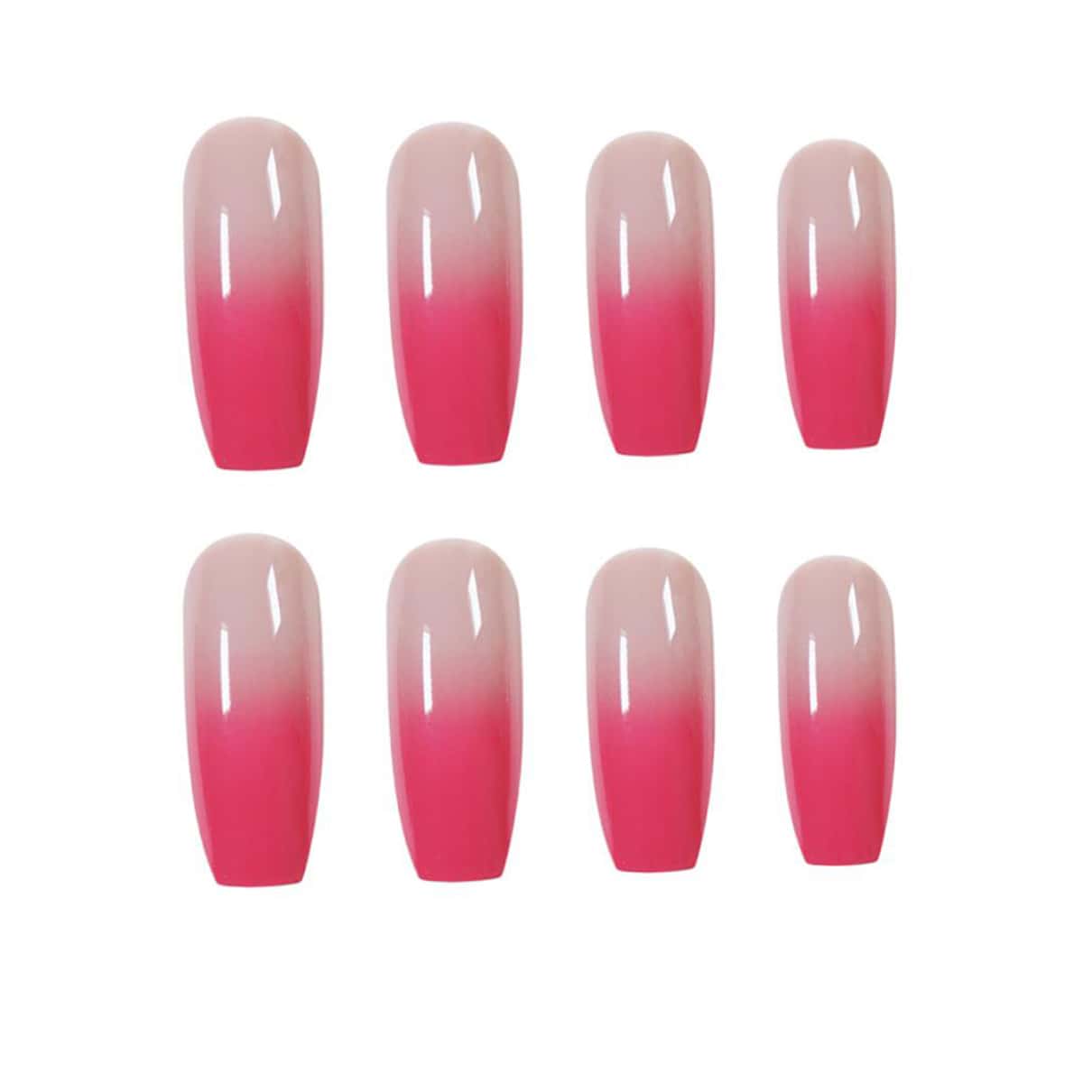 

24pcs Ombre False Nail, Pink