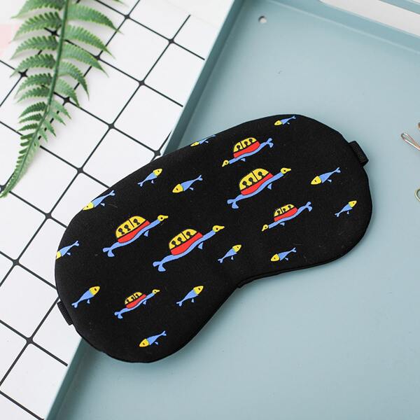

Cartoon Graphic Eye Cover, Black