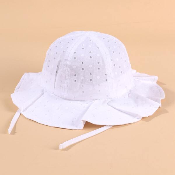

Kids Laser Cut Bucket Hat, White