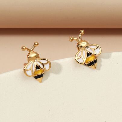 Bee Decor Stud Earr…