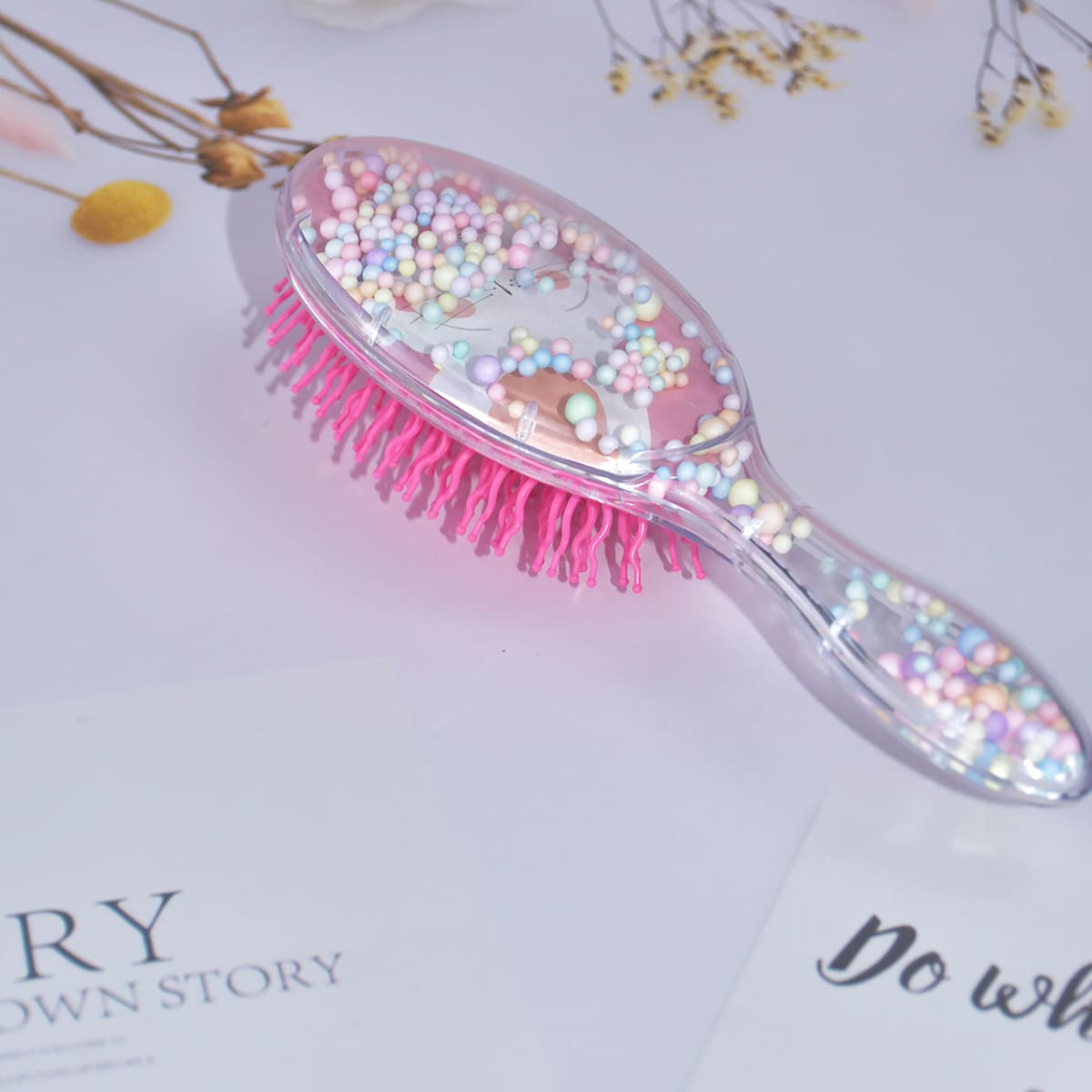 

1pc Hair Comb, Pink
