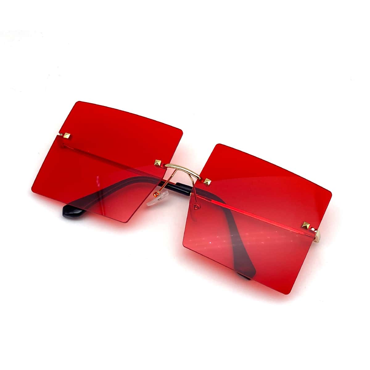 

Rimless Square Frame Sunglasses