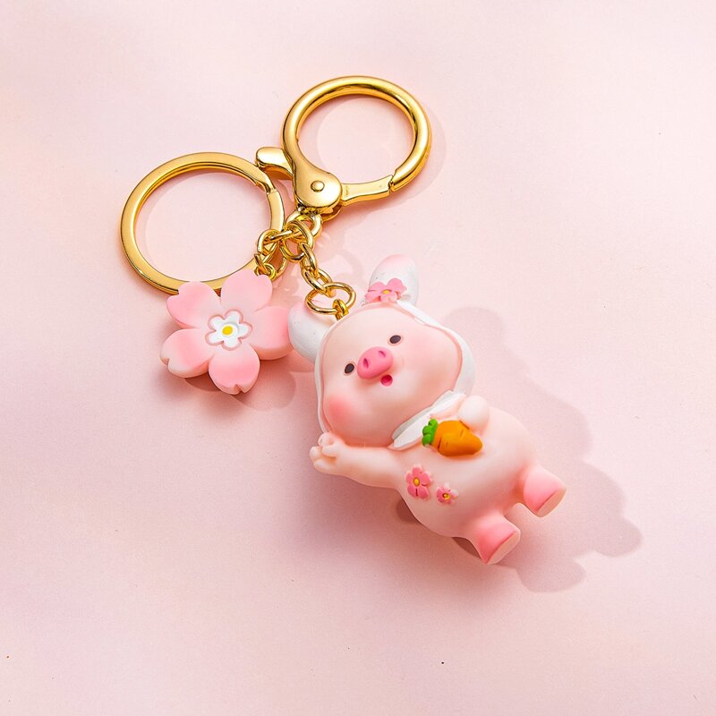

Animal Charm Keychain, Multicolor