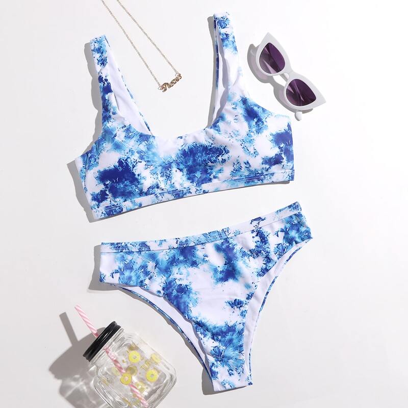 

Tie Dye Bikini Swimsuit, Multicolor