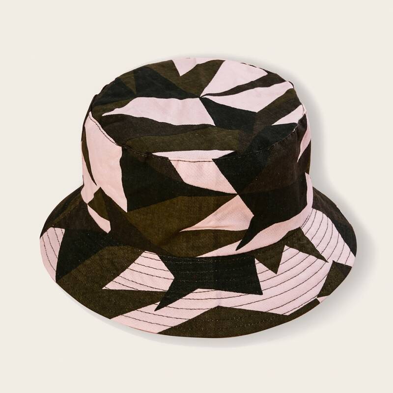 

Geo Print Bucket Hat, Multicolor