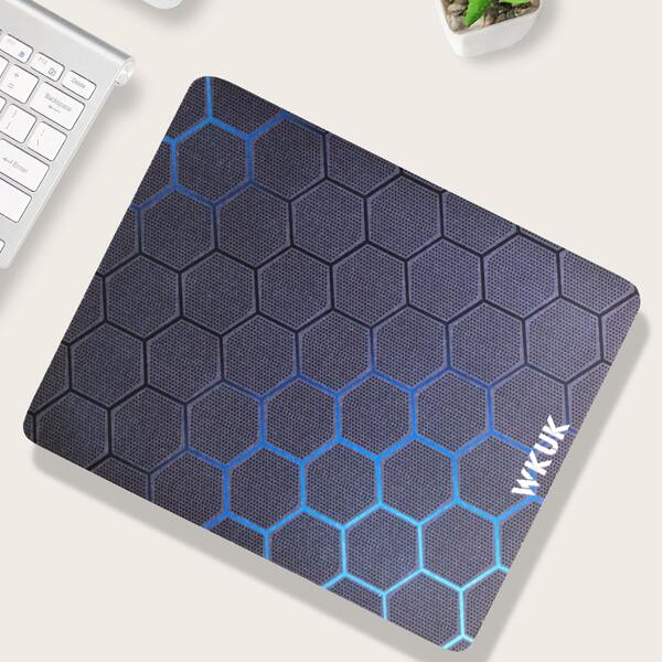 

Geometric Pattern Mouse Pad, Blue