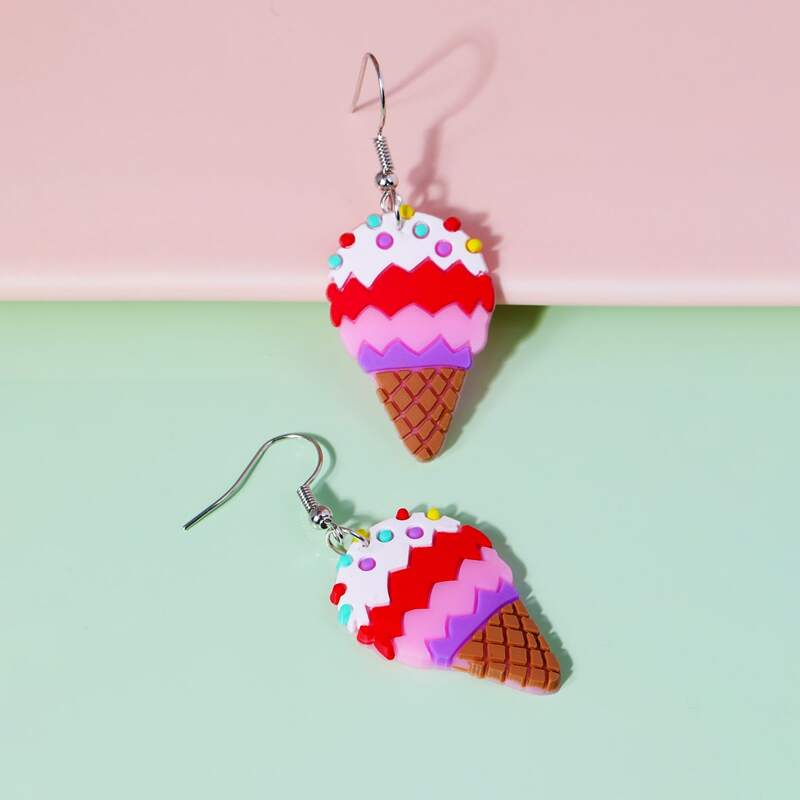 

Ice Cream Drop Earrings, Multicolor