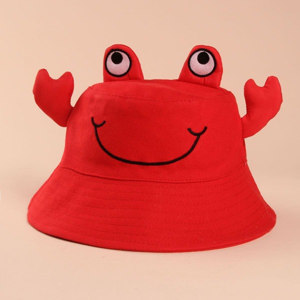 

Baby Cartoon Design Bucket Hat, Red