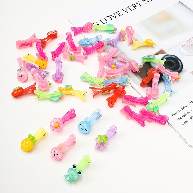 

Random 12pcs Cartoon Hair Clip, Multicolor