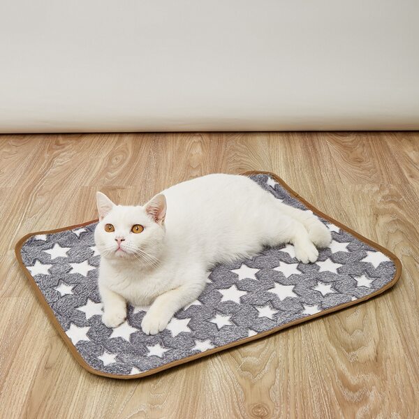

Star Print Pet Mat, Grey