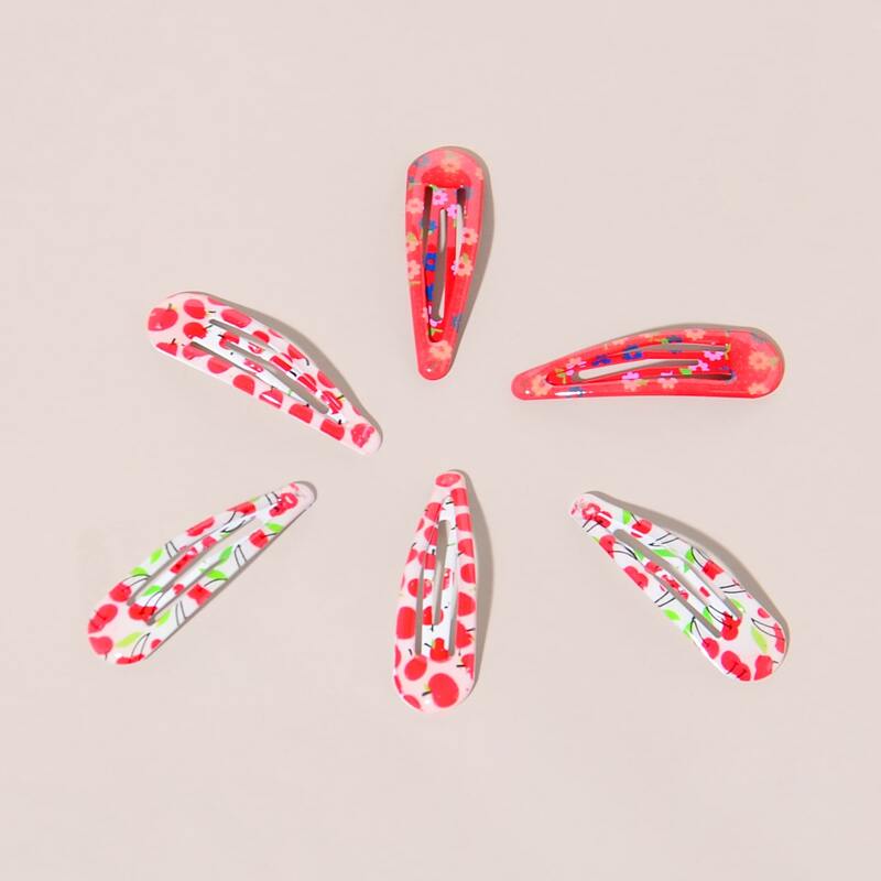 

6pcs Fruit Pattern Hair Clip, Multicolor