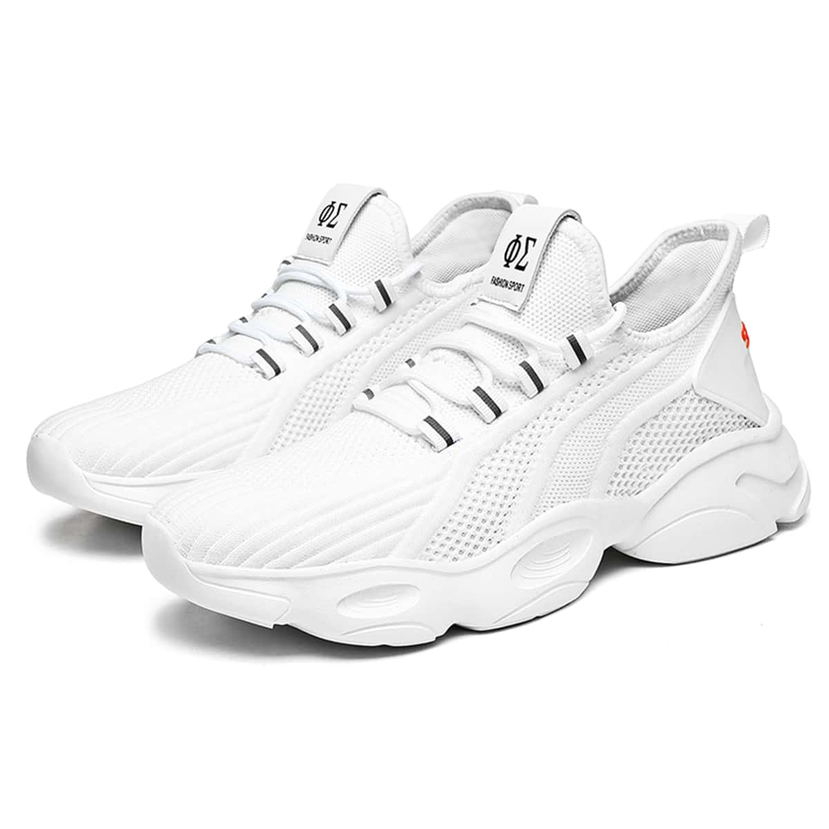 

Guys Low Top Chunky Trainers, White