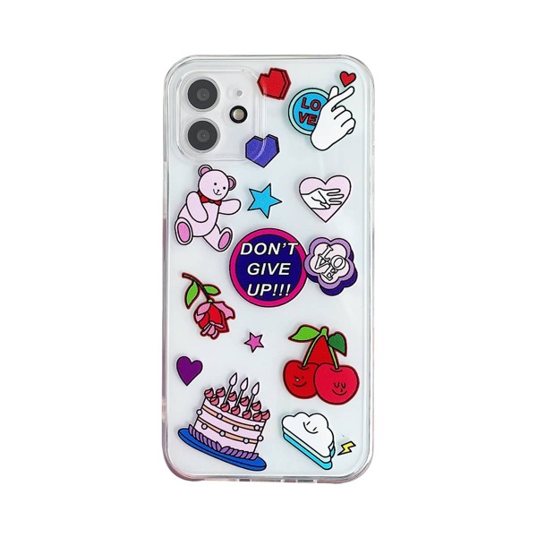 

Cartoon Graphic Phone Case, Multicolor
