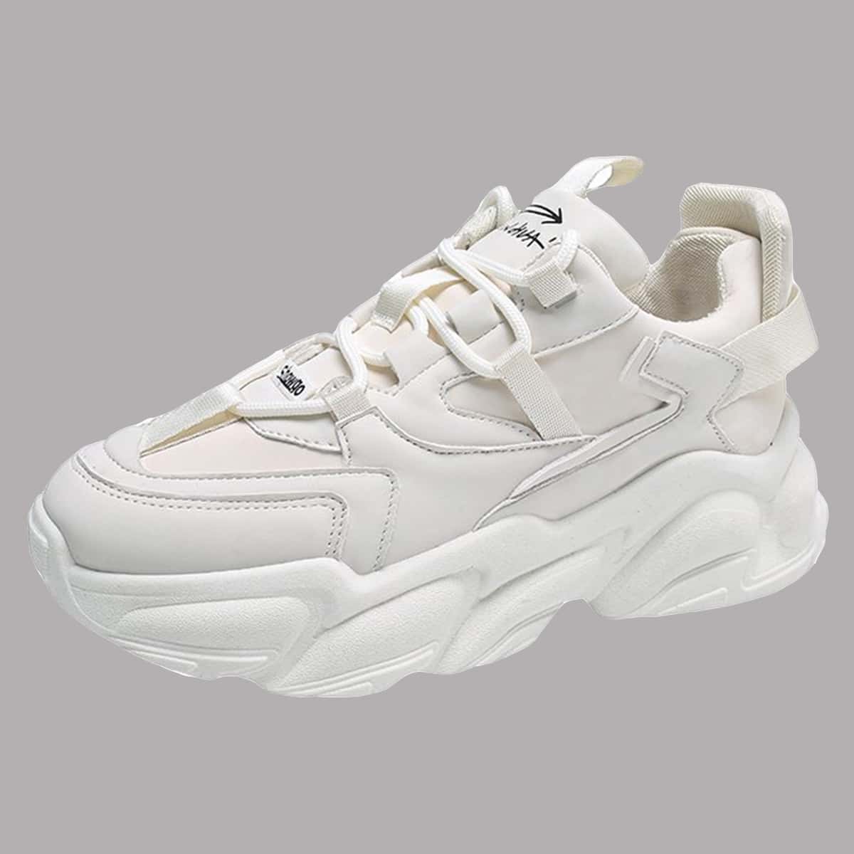 

Low Top Chunky Trainers, Beige