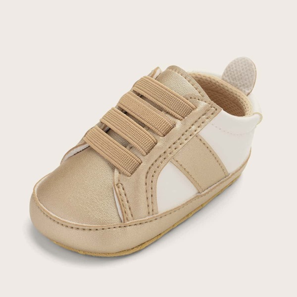 

Baby Boy Two Tone Slip On Sneakers, Gold
